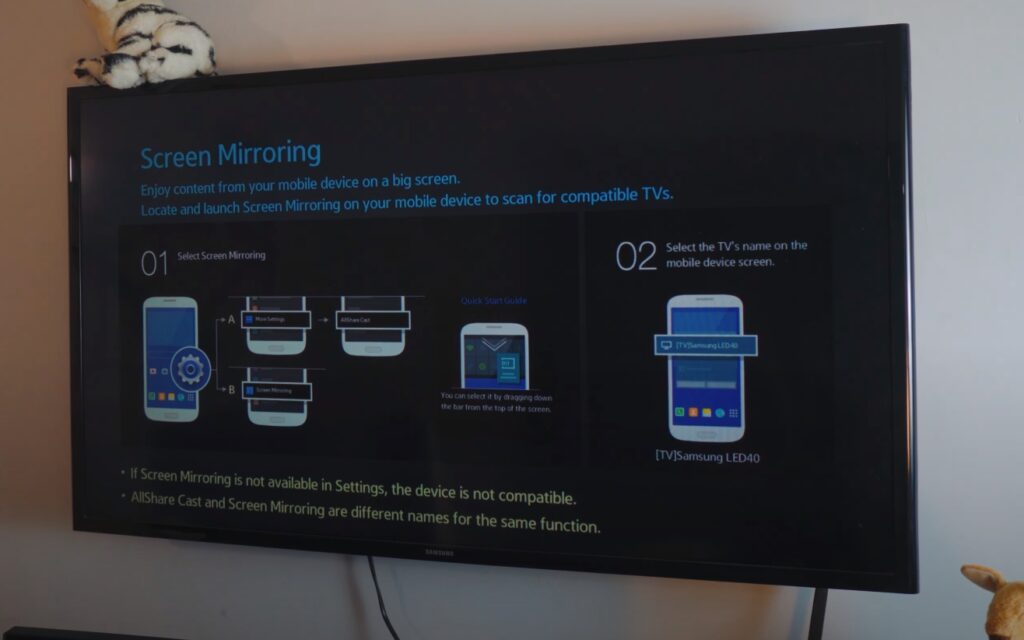 Screen Mirror Samsung Tablet to Samsung TV