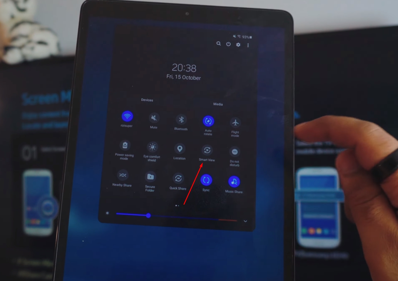 How To Screen Mirror Samsung Tablet To Samsung TV - Screen Mirroring