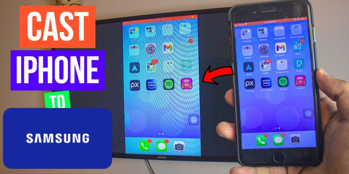 cast iphone 7 plus to samsung tv