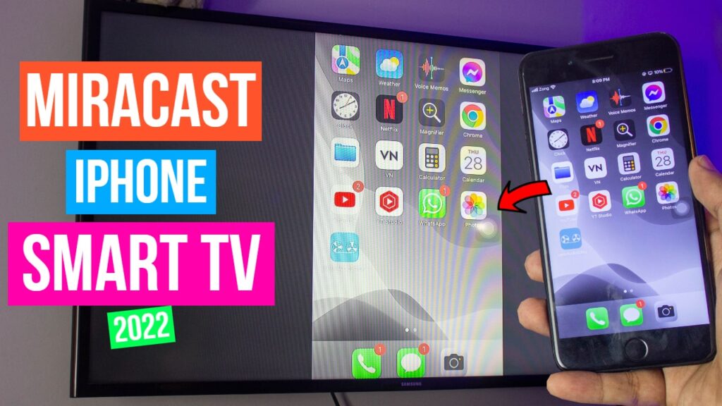 miracast iphone 7 plus to smart tv