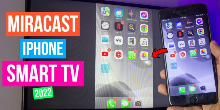 miracast iphone 7 plus to smart tv