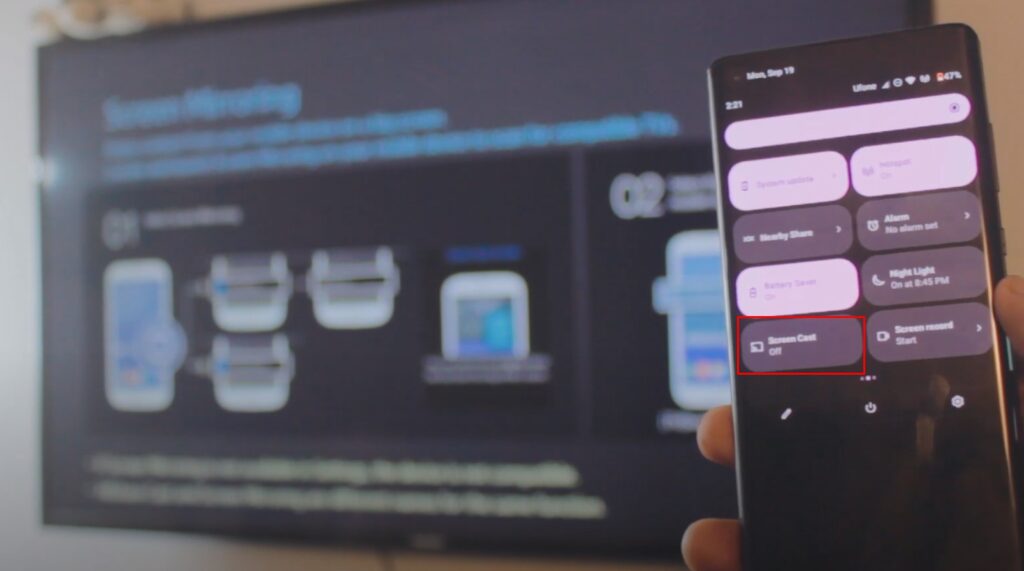 Screen Mirroring Android 12 to TV