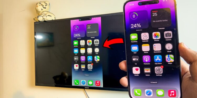 screem mirroring iphone 14 pro