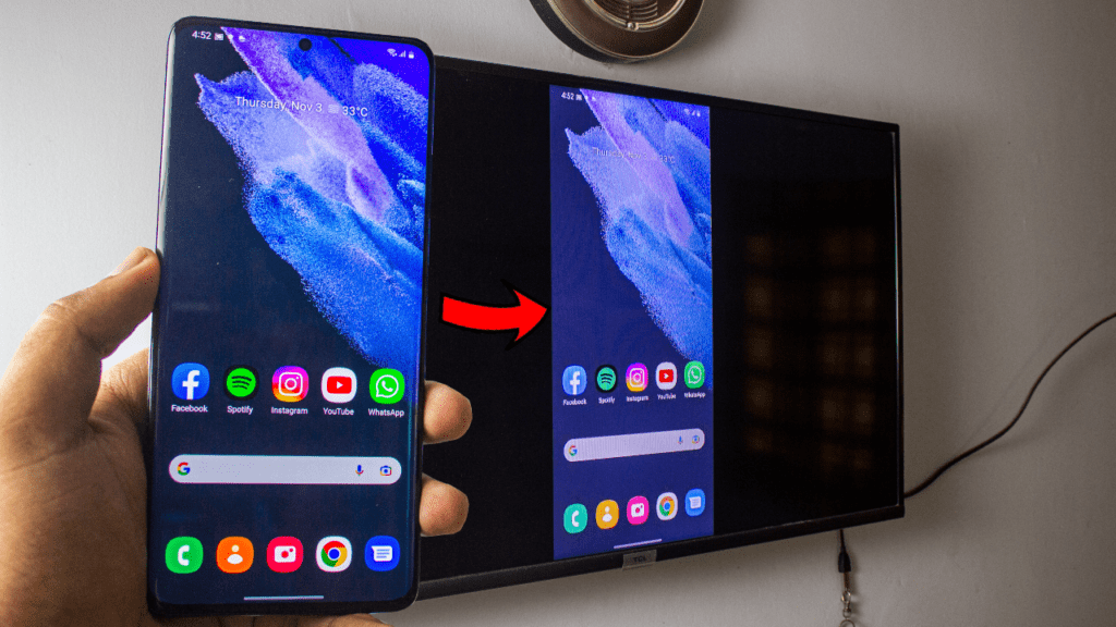 screen mirroring phone to samsung tv