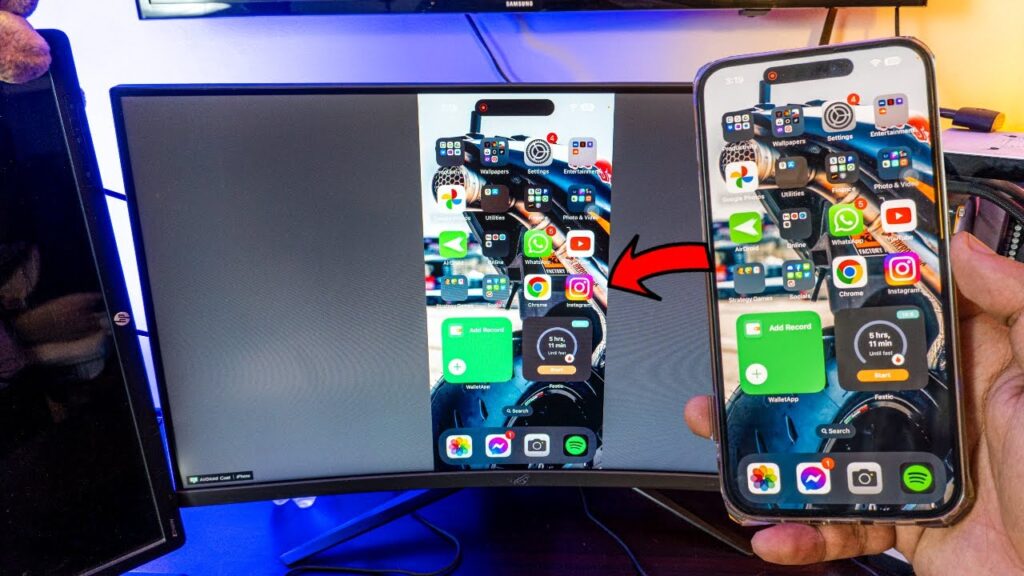 screen mirroring iphone to windows pc