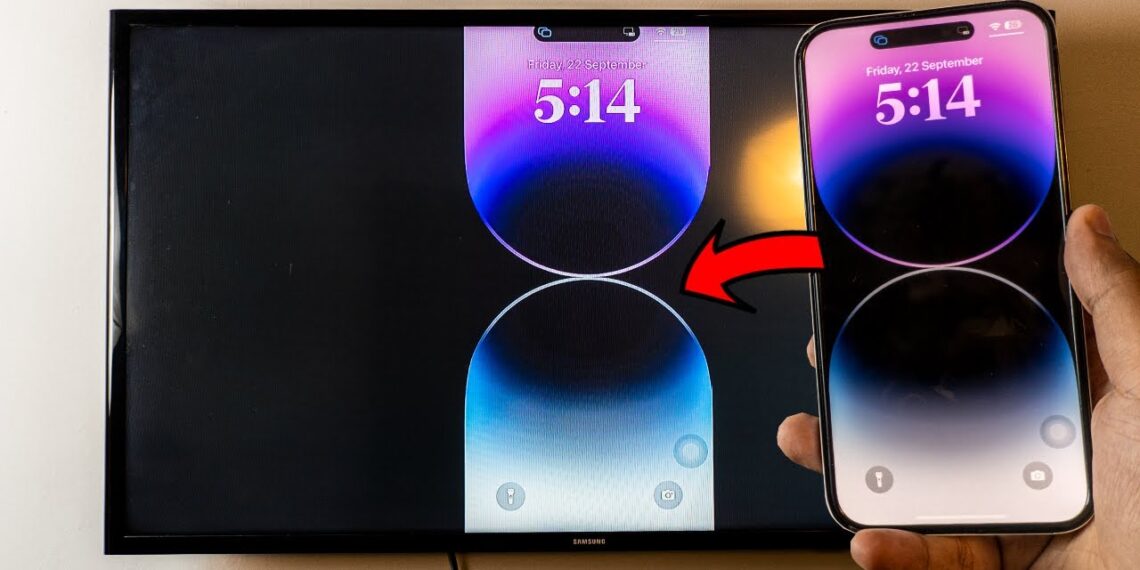 screen mirroring samsung tv con iphone