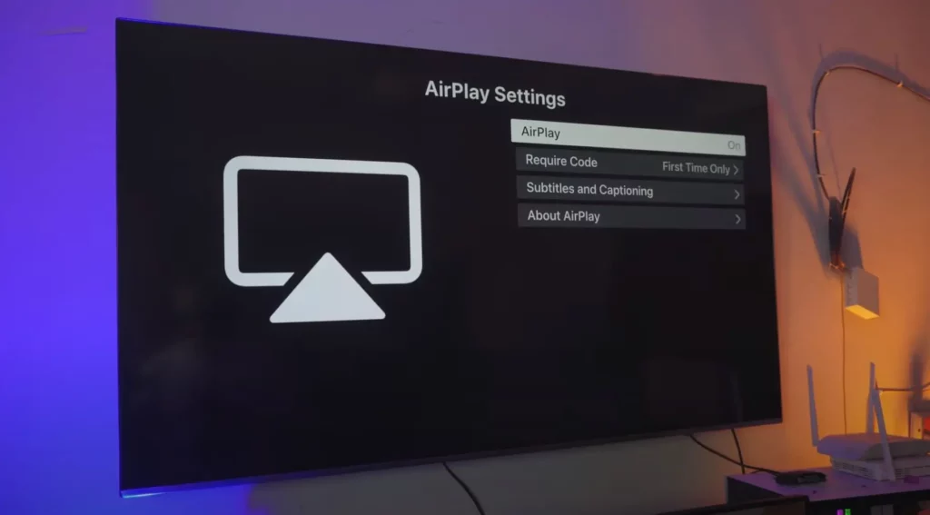 Screen Mirror iOS 17 iPhone to TV with Apple AirPlay