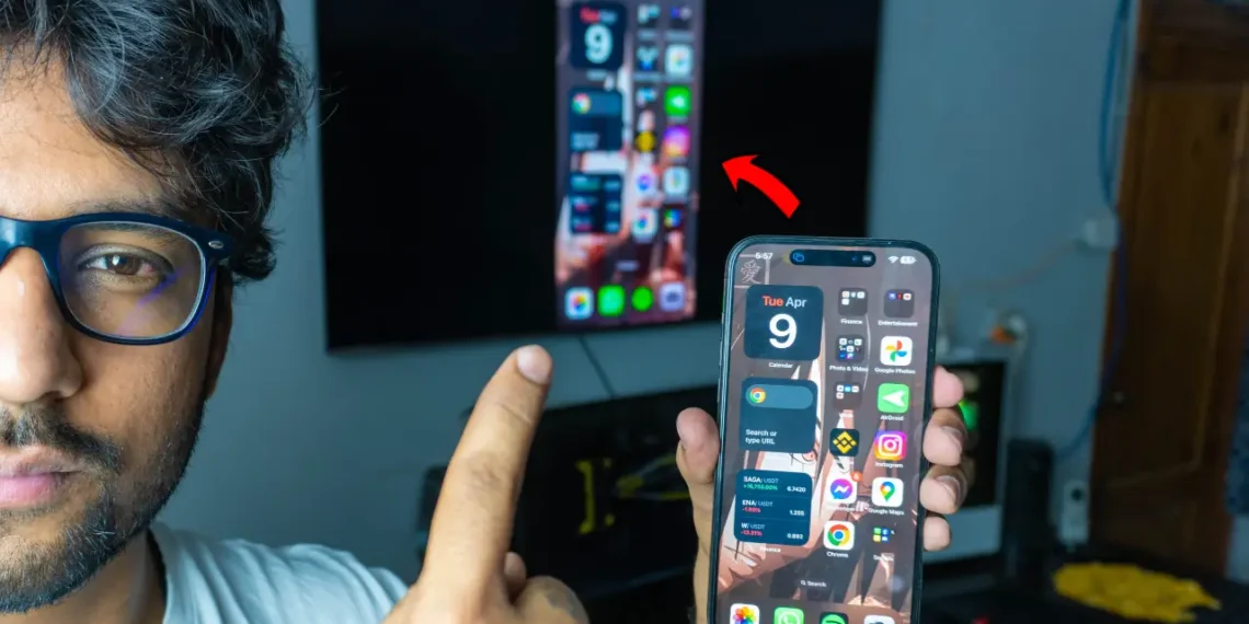 Screen Mirror iOS 17 iPhone to TV with Apple AirPlay