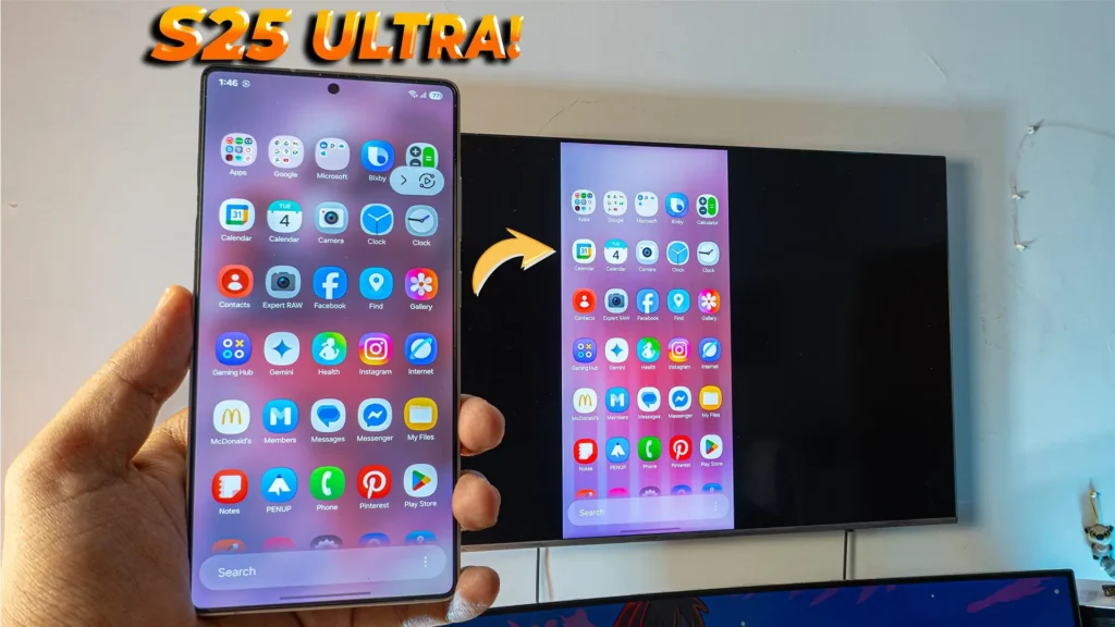 How to Screen Mirror Samsung Galaxy S25 Ultra to TV