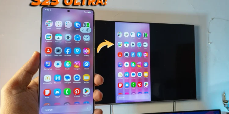 How to Screen Mirror Samsung Galaxy S25 Ultra to TV